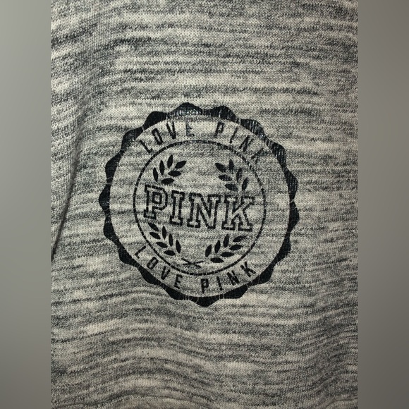 Victoria's Secret (Pink) Bling High & Low Half Zip crew Pullover - Picture 3 of 7